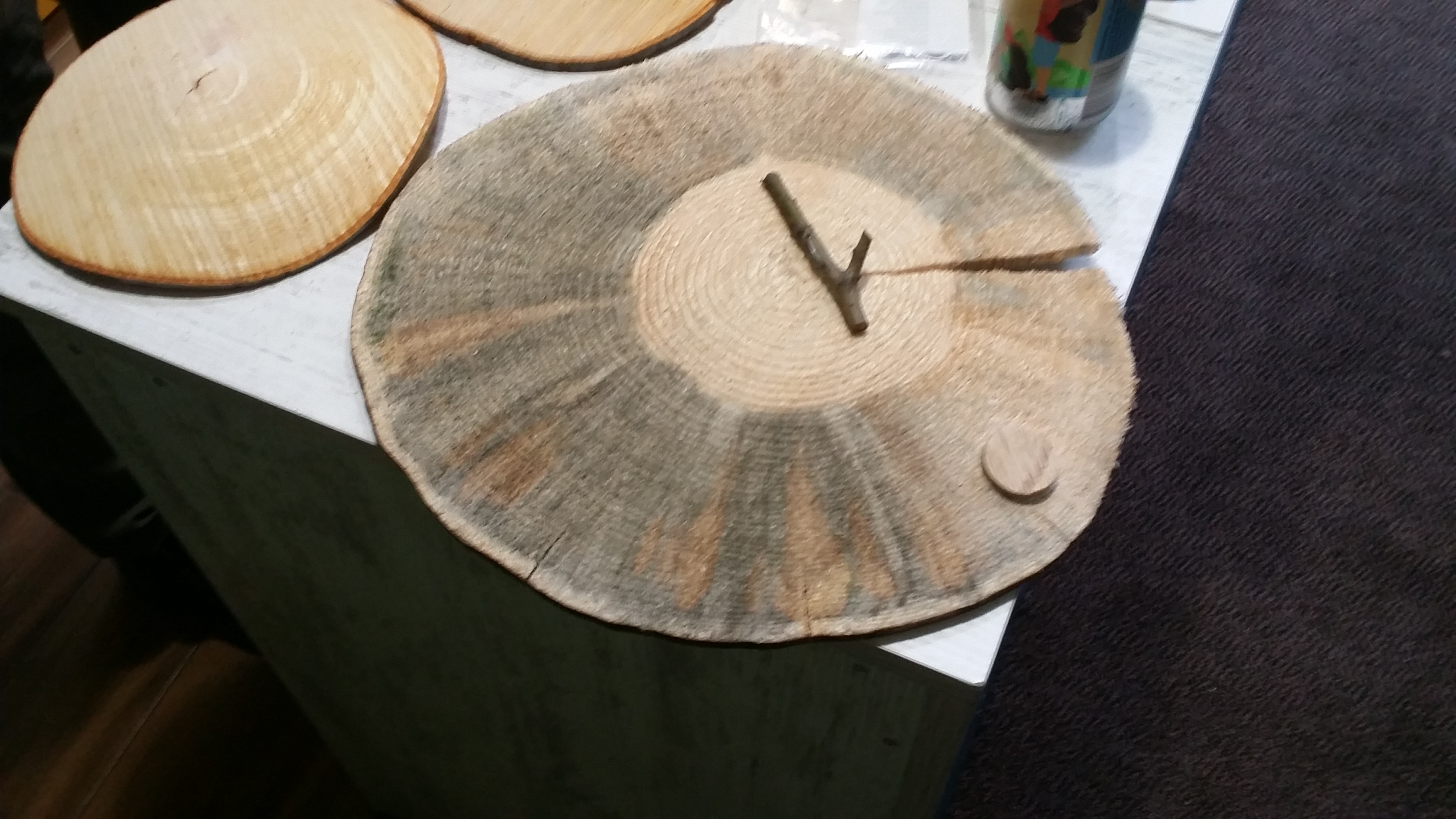 Pavel sawed some more thin slices from the same tree.