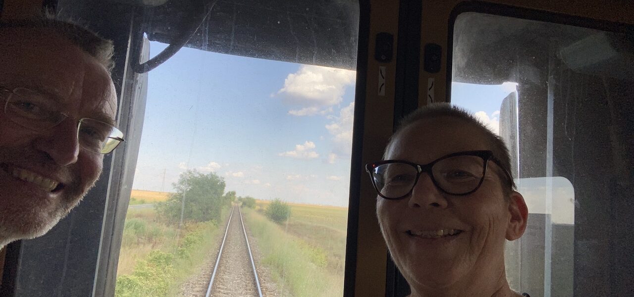 Day 12 – meeting Marianne (photo) and Berbel in the train to Bucarest – 16.51 hours