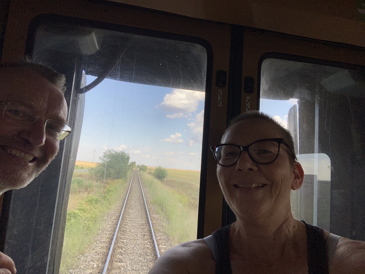 Day 12 – meeting Marianne (photo) and Berbel in the train to Bucarest – 16.51 hours